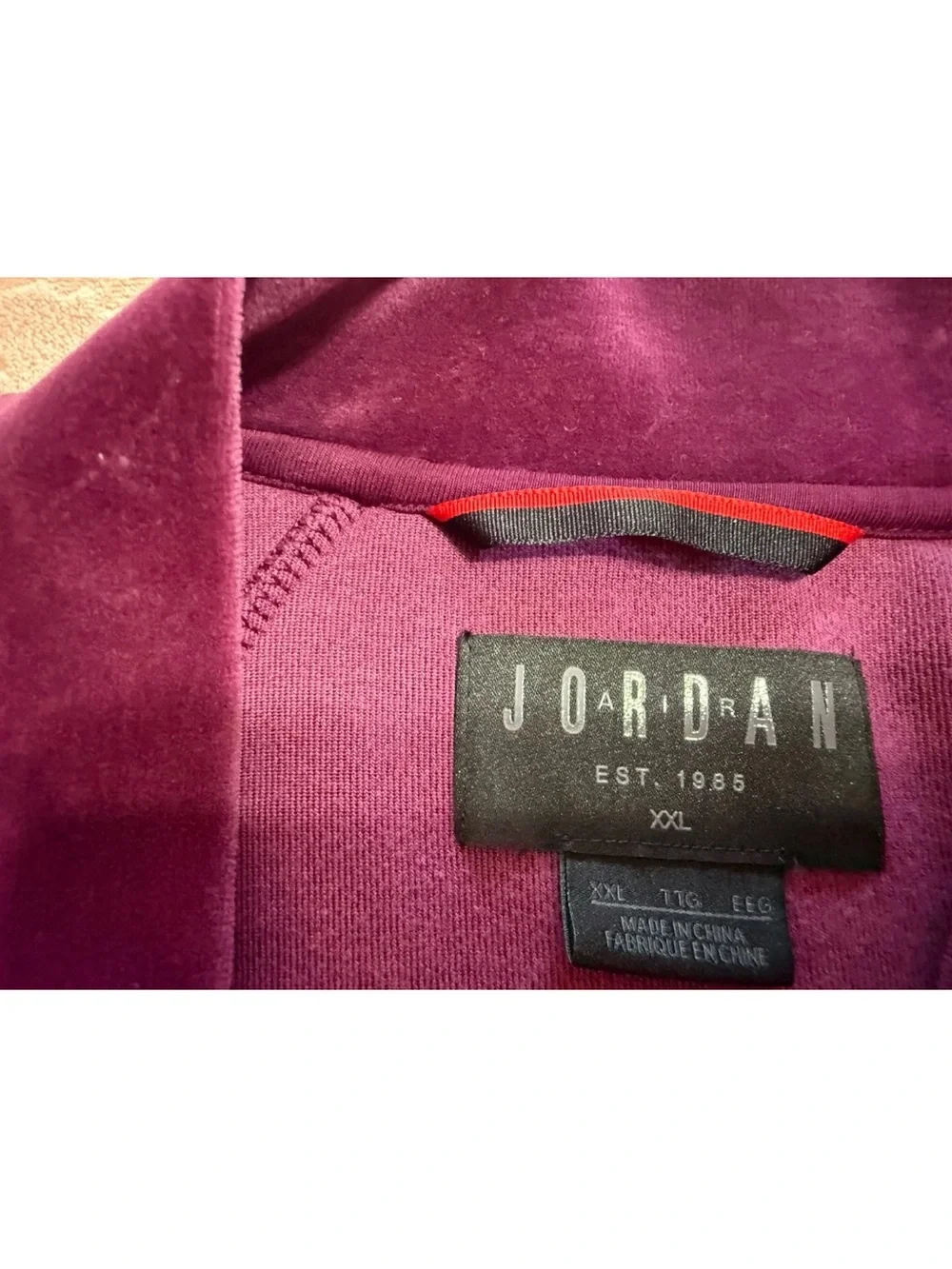 Jordan air velour